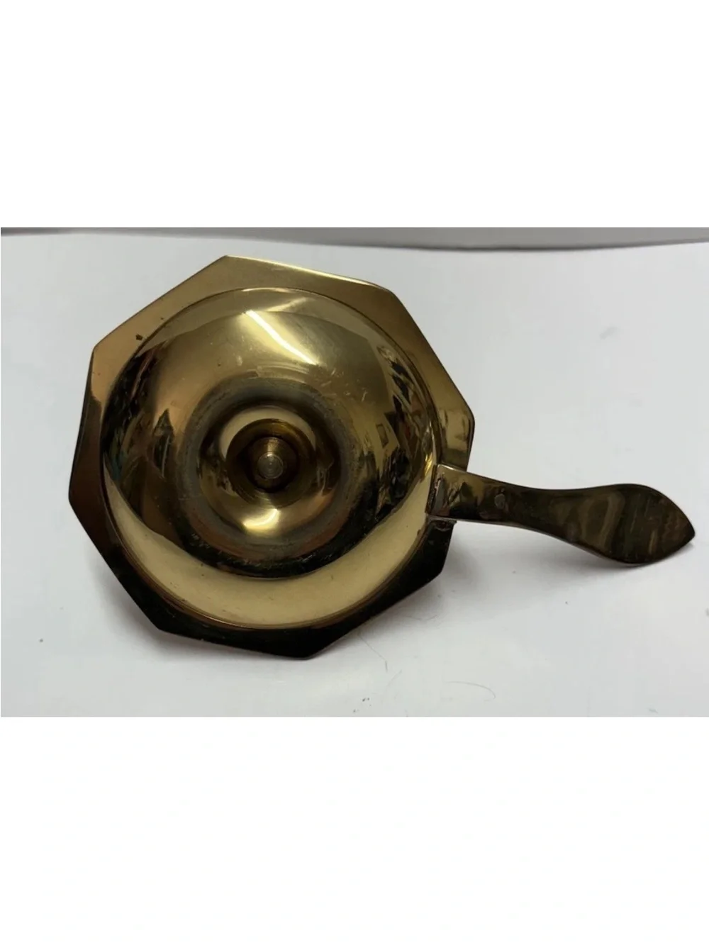 Vintage Brass Candlestick Octagon Base Taper Holder Cottage Decor